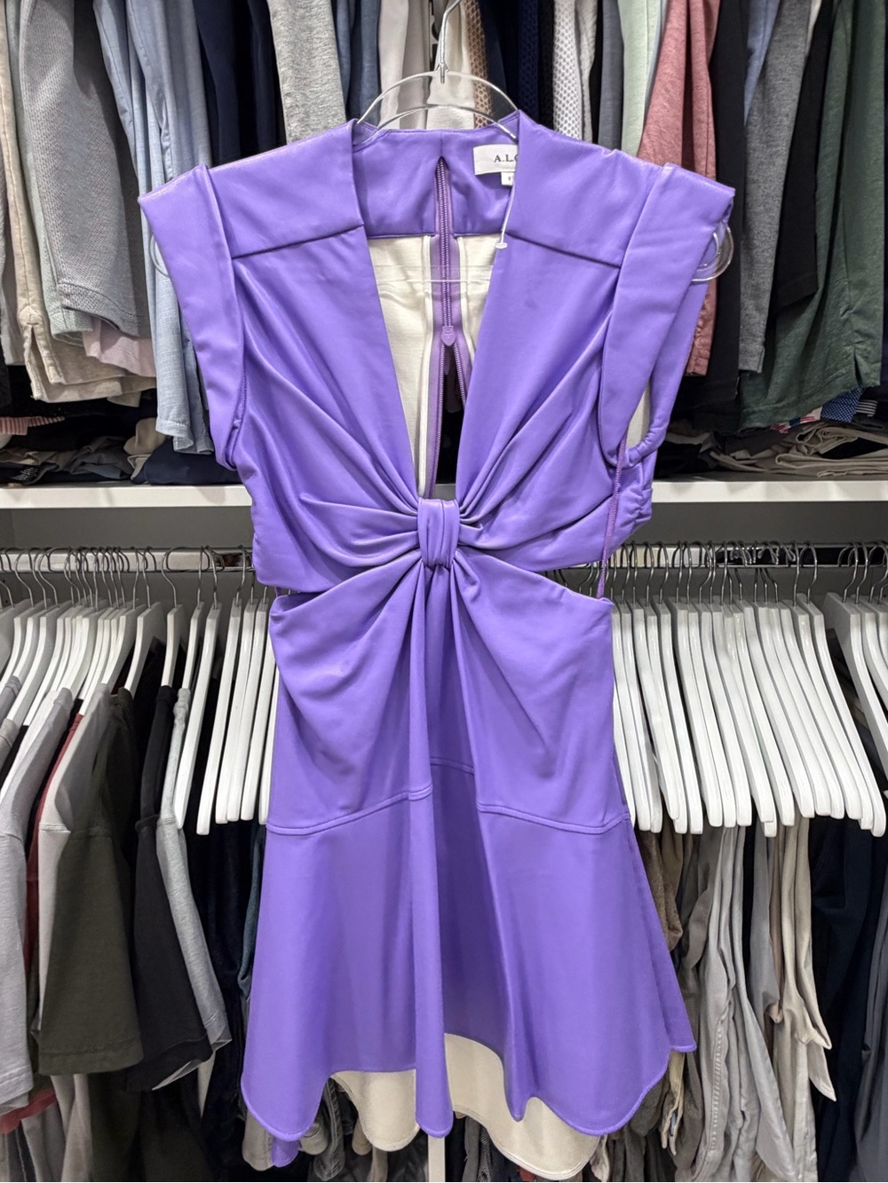 A.L.C. Lexi Coated Cut-Out Minidress - Picture 3 of 5